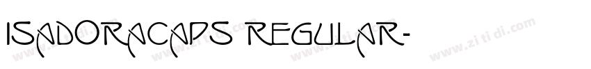 IsadoraCaps Regular字体转换